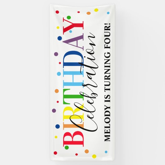 Moderne regenboog Alle Leeftijd Kinderen Gevangend Spandoek (Verticaal)