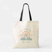 Moderne Regenboog Beste Leraar Ooit Waarderingsges Tote Bag (Achterkant)