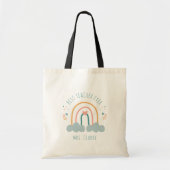 Moderne Regenboog Beste Leraar Ooit Waarderingsges Tote Bag (Voorkant)