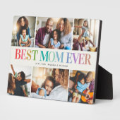 Moderne regenboog Beste mama ooit foto-inklage Fotoplaat (Zijkant)