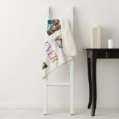 Moderne regenboog Beste mama ooit foto-inklage Sherpa Deken (In situ)