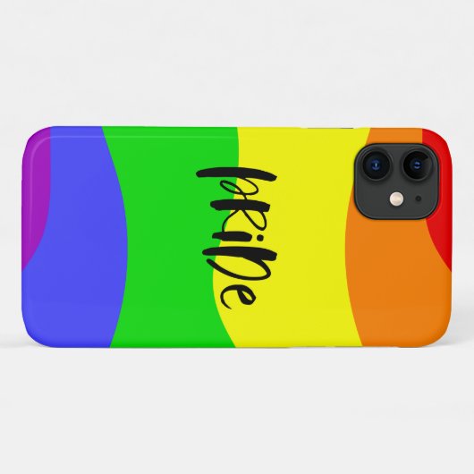 Moderne regenboog Case-Mate iPhone case (Achterkant (horizontaal))