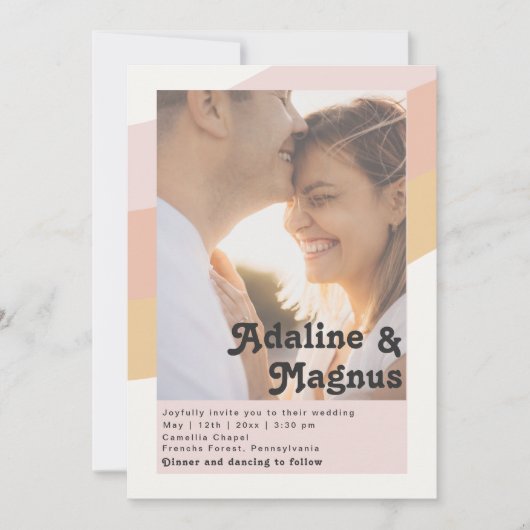 Moderne regenboog Casual foto's in het riviertje Kaart (Voorkant)