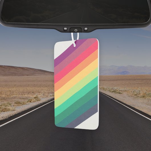 Moderne regenboog | Colorful Stripe LGBT Gay Pride Luchtverfrisser