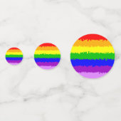 Moderne regenboog confetti (Voorkanten)