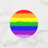 Moderne regenboog confetti (Kleine voorkant)