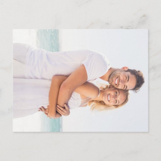 Moderne Regenboog Confetti Bewaar de Datum Aankondigingskaart (Achterkant)