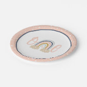 Moderne regenboog eerste geboorte Bord - meisje (Gekanteld)