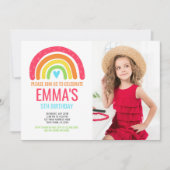 Moderne regenboog eerste verjaardag kaart (Voorkant)