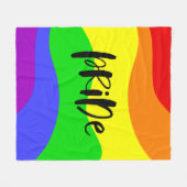 Moderne regenboog fleece deken (Voorkant (Horizontaal))