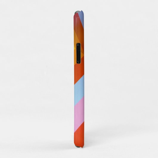 Moderne regenboog geometrische streep Case-Mate iPhone case (Achterkant/rechts)