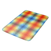 Moderne Regenboog Geometrische Vorm Badmat (Gekanteld)