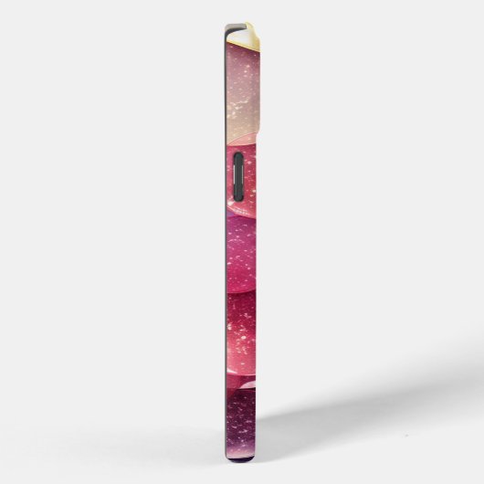 Moderne Regenboog Glitter Monogrammed Chic Custom Case-Mate iPhone Case (Achterkant / Rechts)