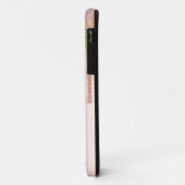 Moderne regenboog glitterslierten, roosgoud, Monog Case-Mate iPhone Case (Achterkant/links)