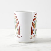 Moderne Regenboog Goede Vibes Alleen Inspirivity Koffiemok (Center)