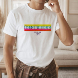 Moderne Regenboog Grad Shirt voor Toekomstgerichte