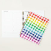 Moderne regenboog gradiënt kleuren geruite raster planner (Display)