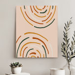 Moderne regenboog hedendaagse lijn kunst imitatie canvas print<br><div class="desc">Voeg een levendige toets van moderne kunst toe aan uw huis met deze opvallende canvasprint. Met een dynamische samenstelling van regenboogkleurige lijnen en geometrische vormen brengt dit stuk energie en positiviteit naar elke ruimte. Perfect voor het toevoegen van een pop kleur aan uw woonkamer,  slaapkamer of kantoor.</div>