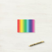 Moderne regenboog homo-pride vlag patroon leuk kle post-it® notes (Op bureau)