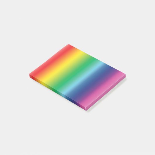 Moderne regenboog homo-pride vlag patroon leuk kle post-it® notes (Schuin)