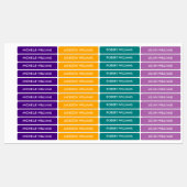MODERNE REGENBOOG INDIGO ORANJE MAUVE BLAUWGROEN K LABELS (Vel)