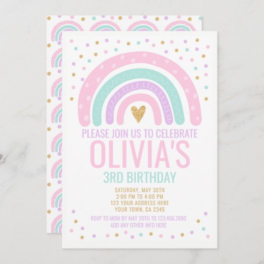 Moderne Regenboog Kaart (Voorkant / Achterkant)