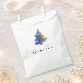 Moderne Regenboog Kerstboom Persoonlijk Bedankzakje (Geknipt)
