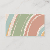 Moderne regenboog kinderopvang Kinder kinderen Visitekaartje (Achterkant)