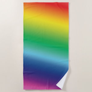 Moderne regenboog kleuren homopride vlag strandlaken