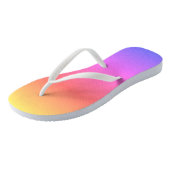 Moderne Regenboog Linnen Teenslippers (Schuin)