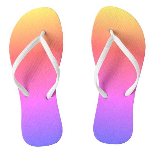 Moderne Regenboog Linnen Teenslippers (Voetbed)