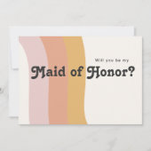 Moderne regenboog | Maid of Honor proposal Kaart (Voorkant)