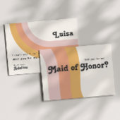 Moderne regenboog | Maid of Honor proposal Kaart