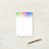 Moderne regenboog met kleurrijke regenboog - Post- Post-it® Notes (Op bureau)