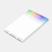 Moderne regenboog met kleurrijke regenboog - Post- Post-it® Notes (Schuin)