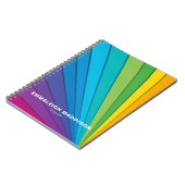 Moderne Regenboog Modeontwerp | Meerkleurig Notitieboek (Linkerzijde)