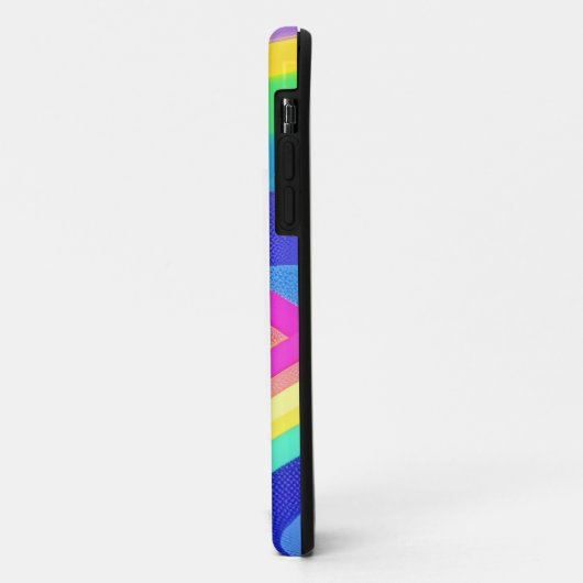 Moderne Regenboog Monogram Case-Mate iPhone Case (Achterkant/links)