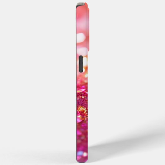 Moderne Regenboog Monogram Glitter Case-Mate iPhone Case (Achterkant / Rechts)