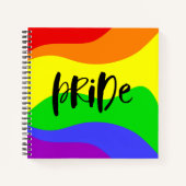 Moderne regenboog notitieboek (Voorkant)