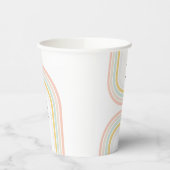 Moderne regenboog papieren bekers (Links)