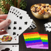 Moderne regenboog pokerkaarten (Insitu)