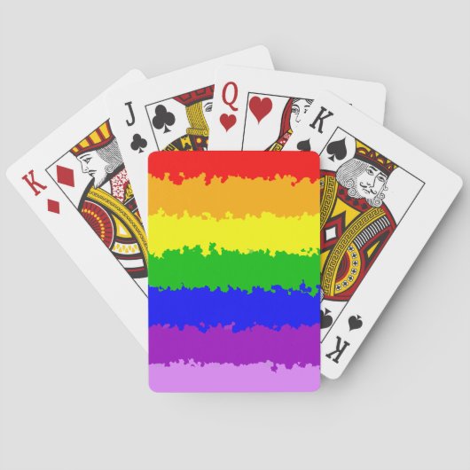 Moderne regenboog pokerkaarten (Achterkant)