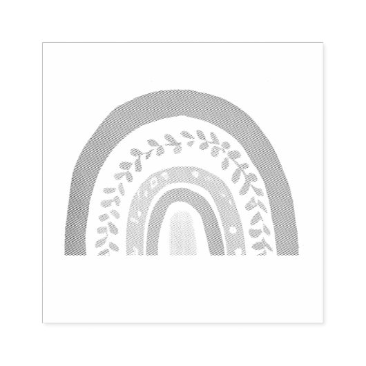 Moderne regenboog rubberstempel (Afrduk)