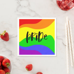 Moderne regenboog servet