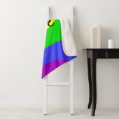 Moderne regenboog sherpa deken (In situ)