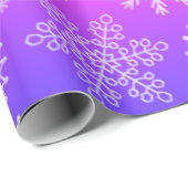 Moderne Regenboog Sneeuwvlokken Kerst Wrapping Pap Cadeaupapier (Rol Hoek)