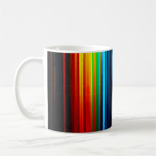 Moderne Regenboog Strepen Koffiemok