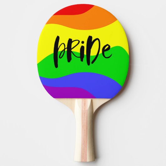 Moderne regenboog tafeltennisbatje (Voorkant)