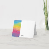 Moderne Regenboog Trouwkaarten  (Achterkant)