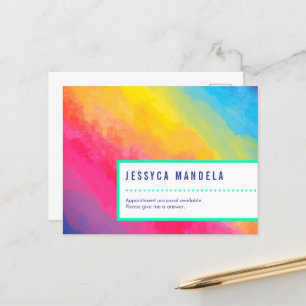 Moderne regenboog van trots briefkaart